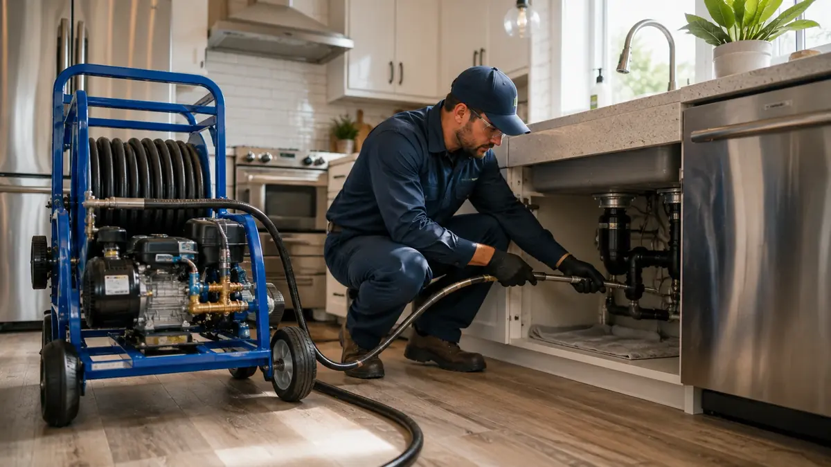 Kitchen Drain Hydro Jetting in Burrel