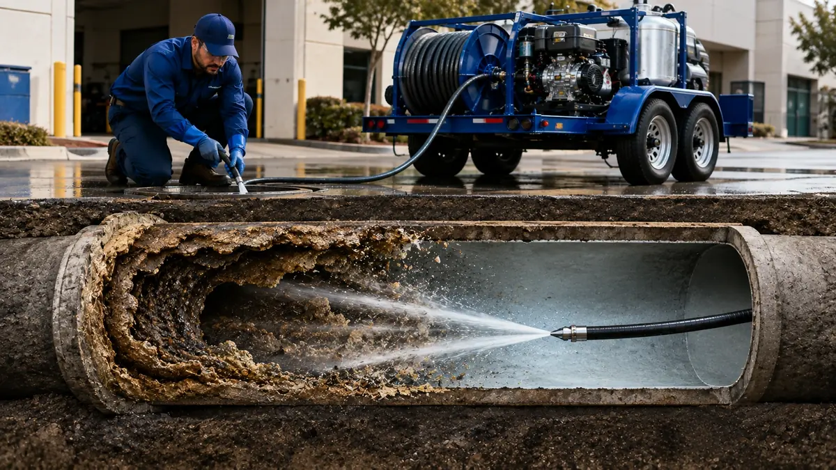 Sewer Pipe Descaling in Burrel